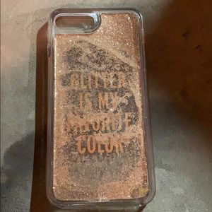 Kate Spade iPhone 8 Plus Case Used Clear Glitter